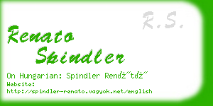 renato spindler business card